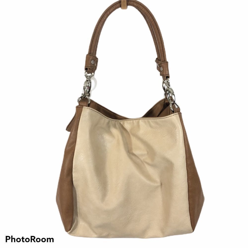 Bueno Faux‎ Leather Shoulder Bag, Two Tone